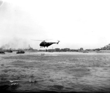 Vlootschouw Amsterdam, helicopterdemonstratie, Bestanddeelnr 907-1838