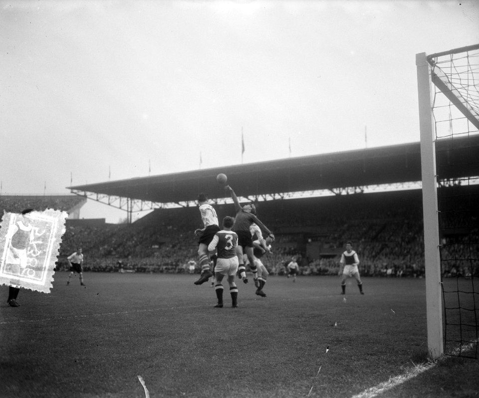 Voetbal. Rapid Wien tegen Middlesbrough F.C. 2-1. Spelmoment, Bestanddeelnr 905-7386