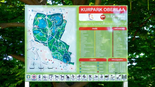 Wien 10 Kurpark Oberlaa Tafel a