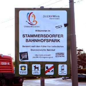 Wien 21 Stammersdorfer Bahnhofspark d