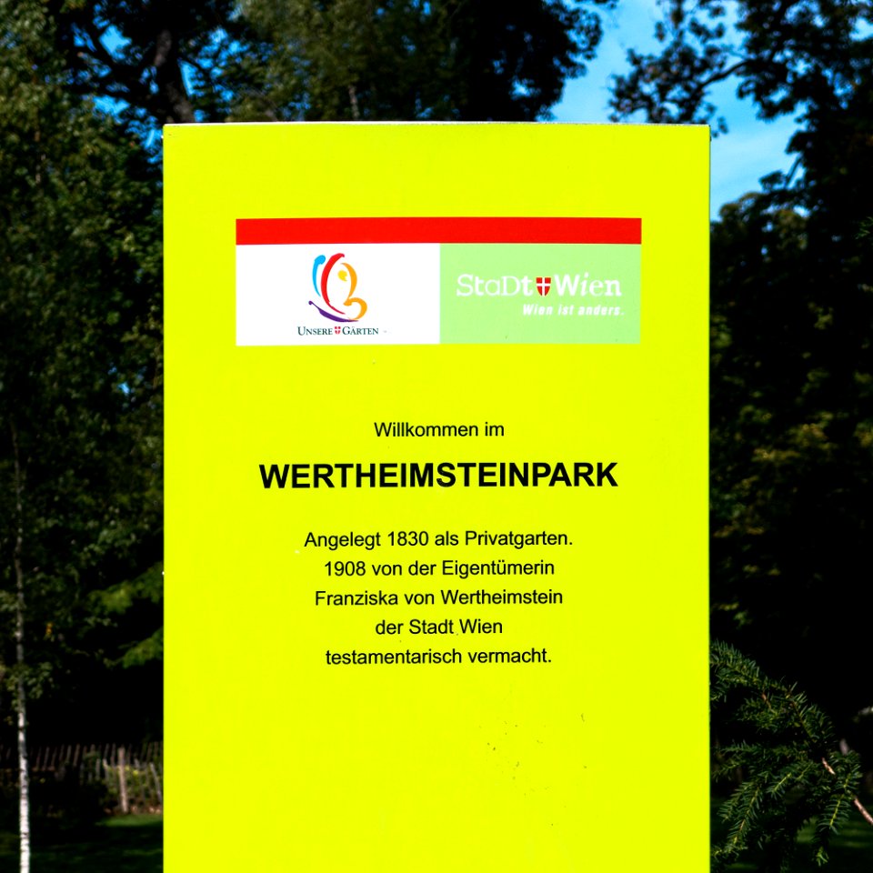 Wien 19 Wertheimsteinpark q