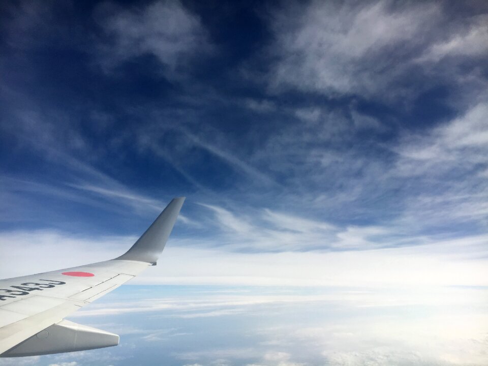 Trip blue sky