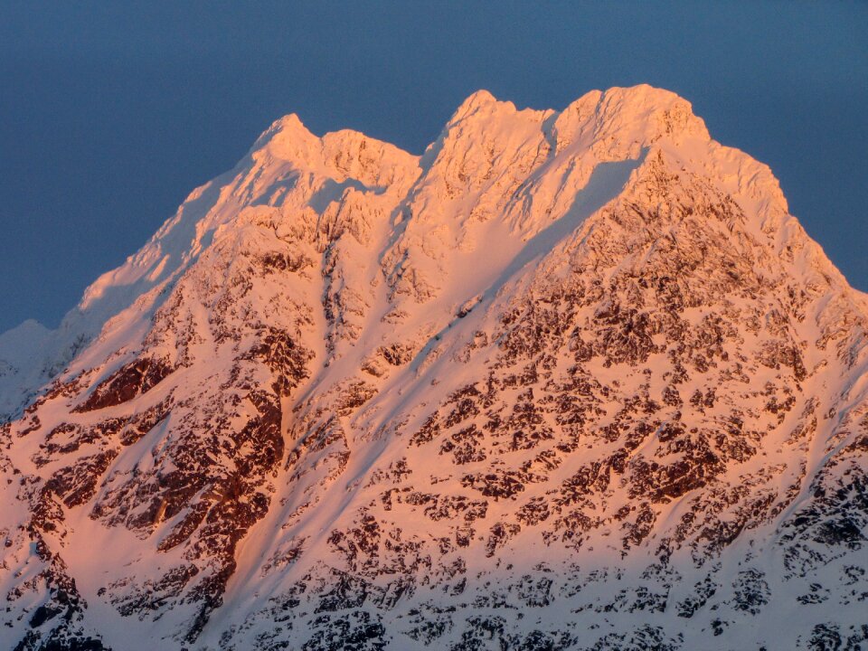 Snow landscape norway photo