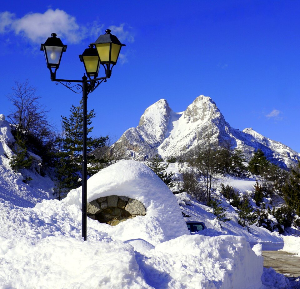 Mountain nature ice