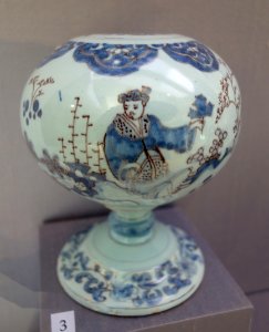 Wig stand, Delft Factory, c. 1680, tin-glazed earthenware - California Palace of the Legion of Honor - DSC07658