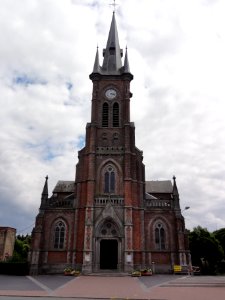Wignehies (Nord, Fr) église, façade
