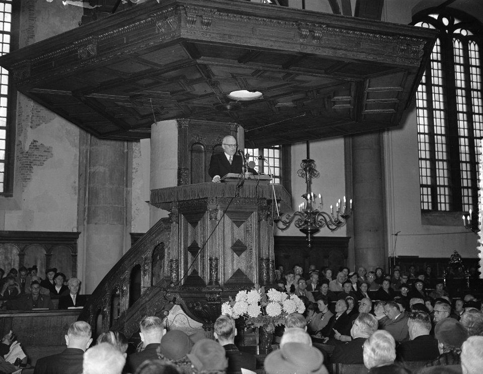 Wijdingssamenkomst ter gelegenheid van het 75 jarig bestaan van de Vrije Univers, Bestanddeelnr 907-3960