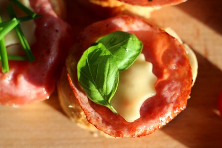 Meal baguette savory