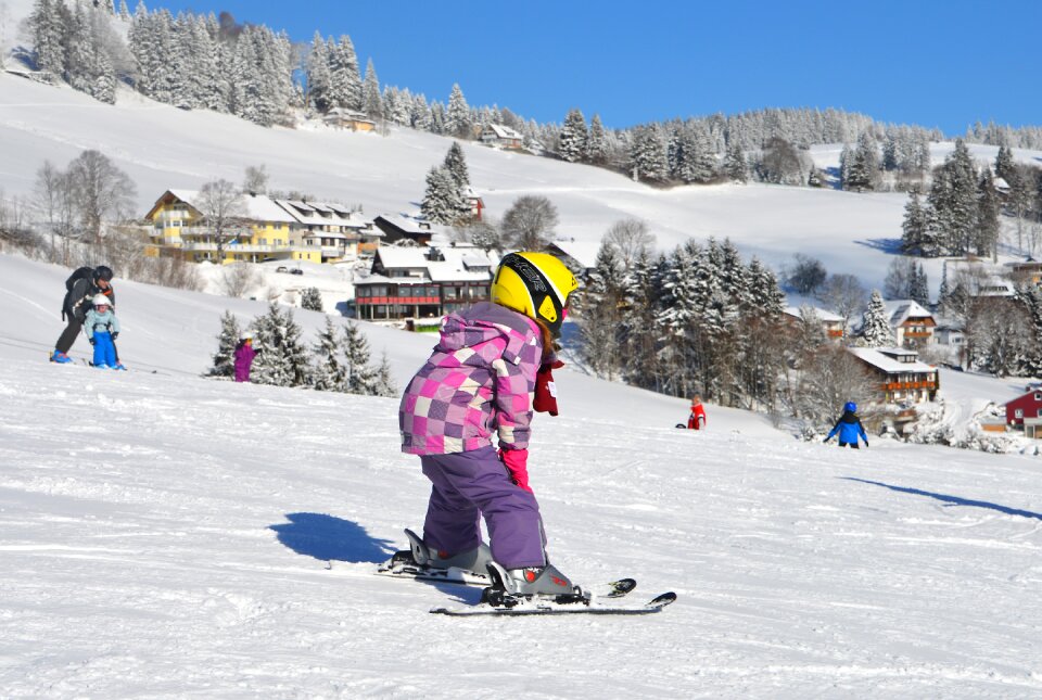 Exercise hills black forest ski run photo