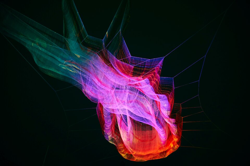 Dark colorful lights