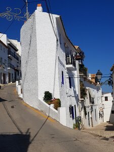 The white village of altea houses spain photo