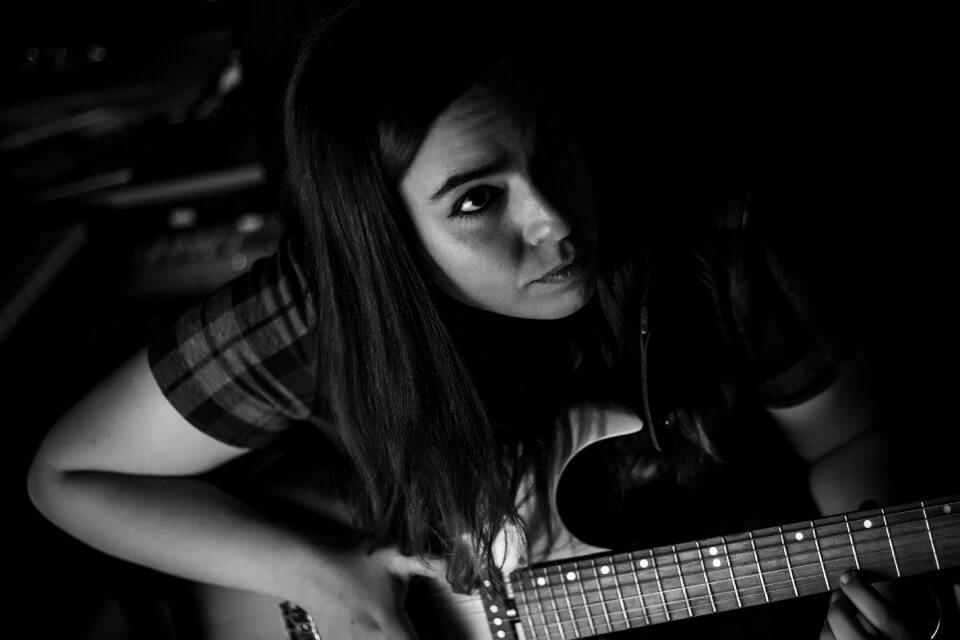 Female musician instrument