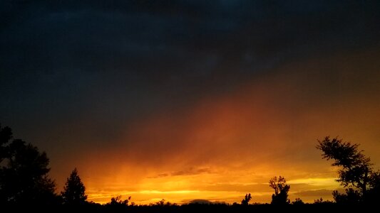 Thunderstorm sunset georgia