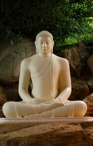 Buddha relaxation sculpture photo