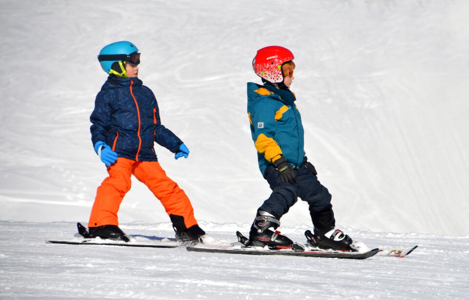 Black forest ski run children hill photo