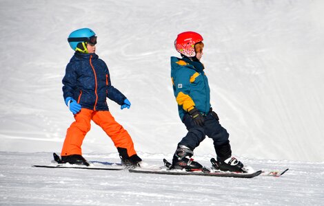 Black forest ski run children hill