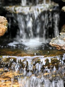 Waterfall nature rock