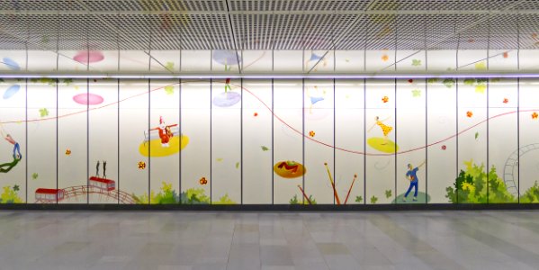 Wien 02 Praterstern Kunst Wandbild b