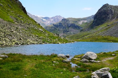 Summer lake cold photo