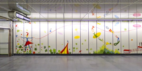 Wien 02 Praterstern Kunst Wandbild a