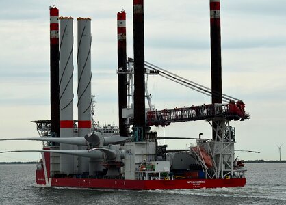 Transport ship pontoon shipping photo