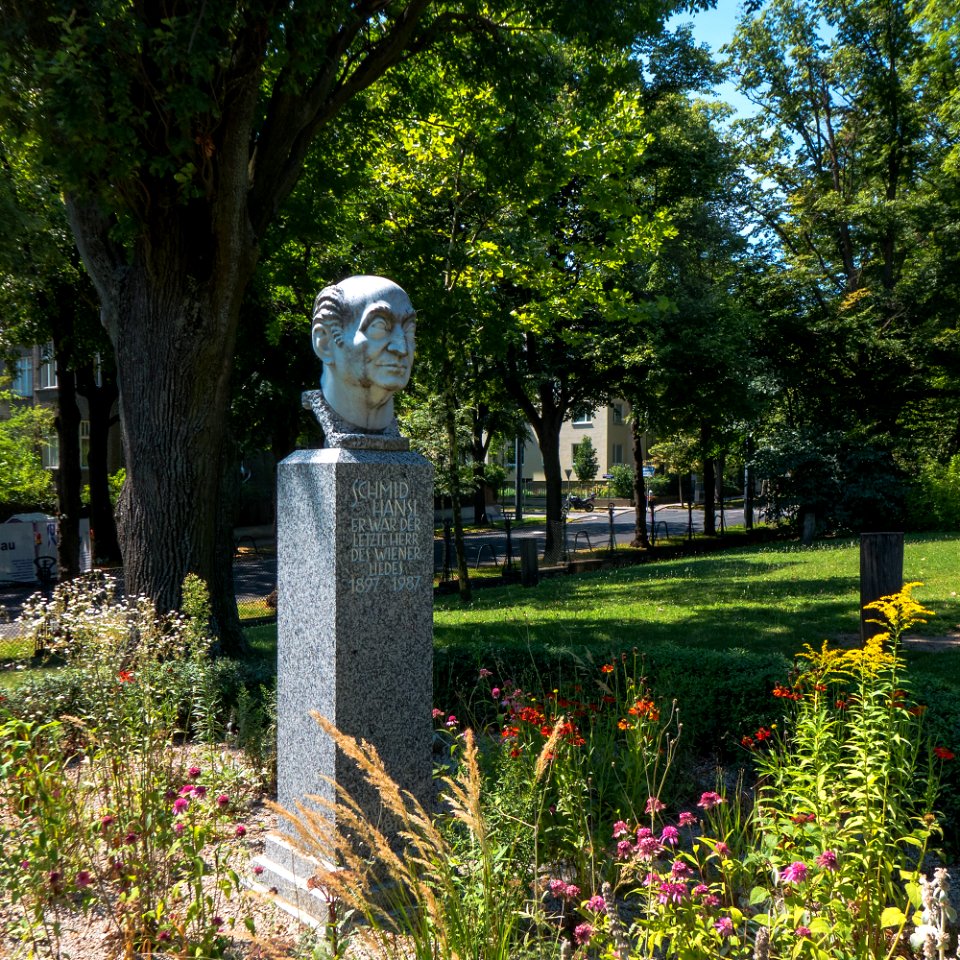 Wien 18 Türkenschanzpark fb Denkmal Schmid Hansl
