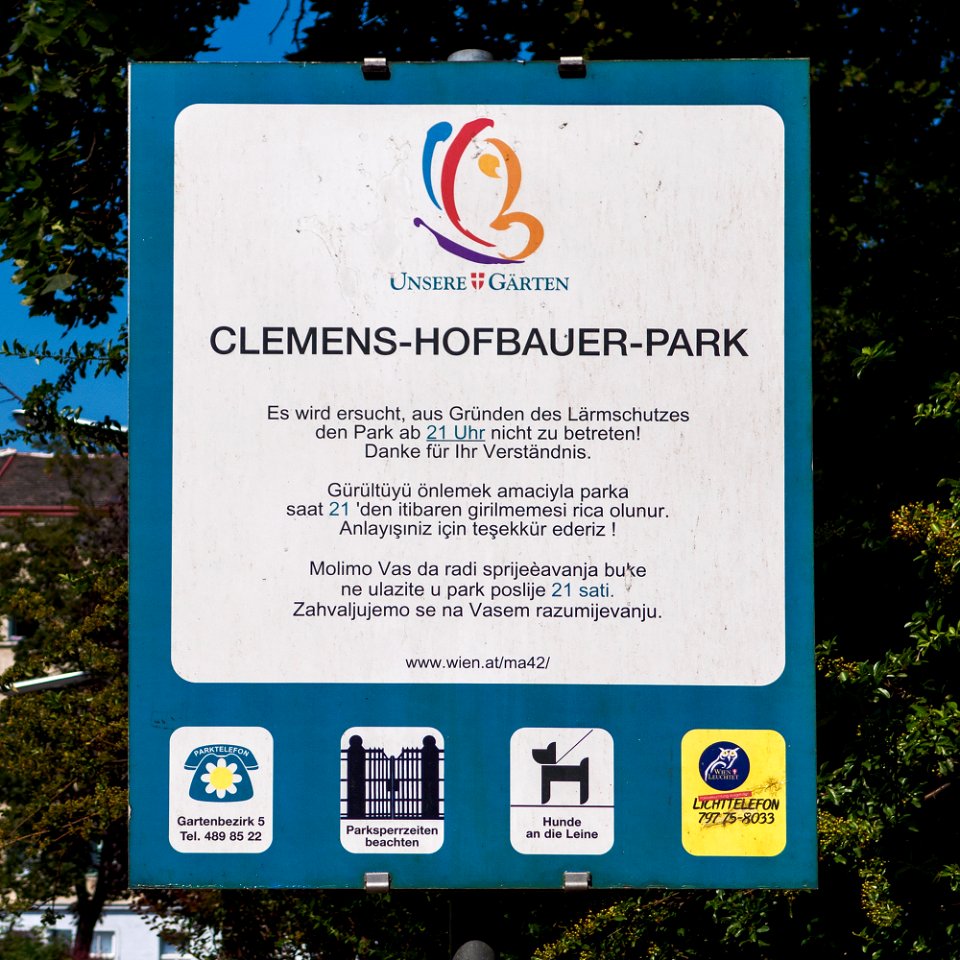 Wien 17 Clemens-Hofbauer-Park f