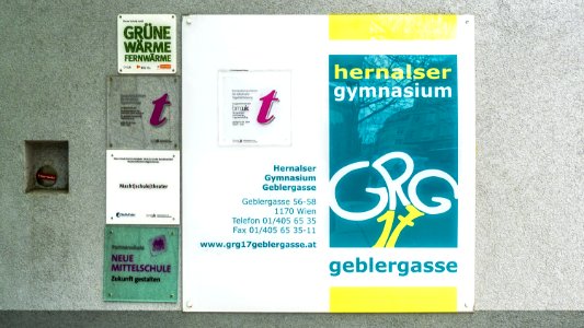 Wien 17 Gymnasium Geblergasse c