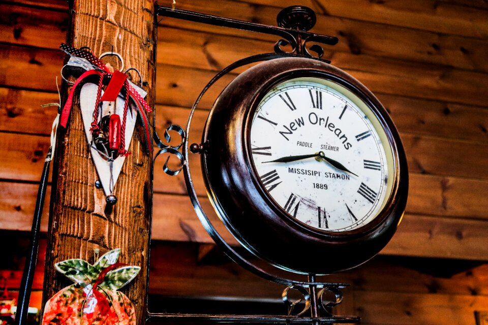Roman numerals hand wood