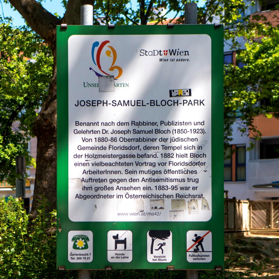 Wien 21 Joseph-Samuel-Bloch-Park f