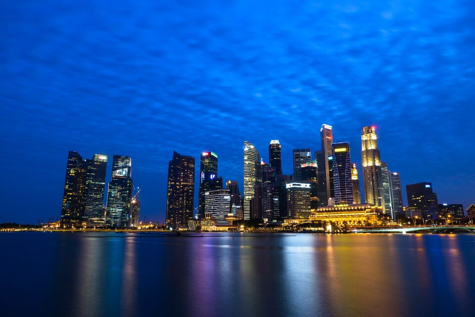 Singapore night view beautiful