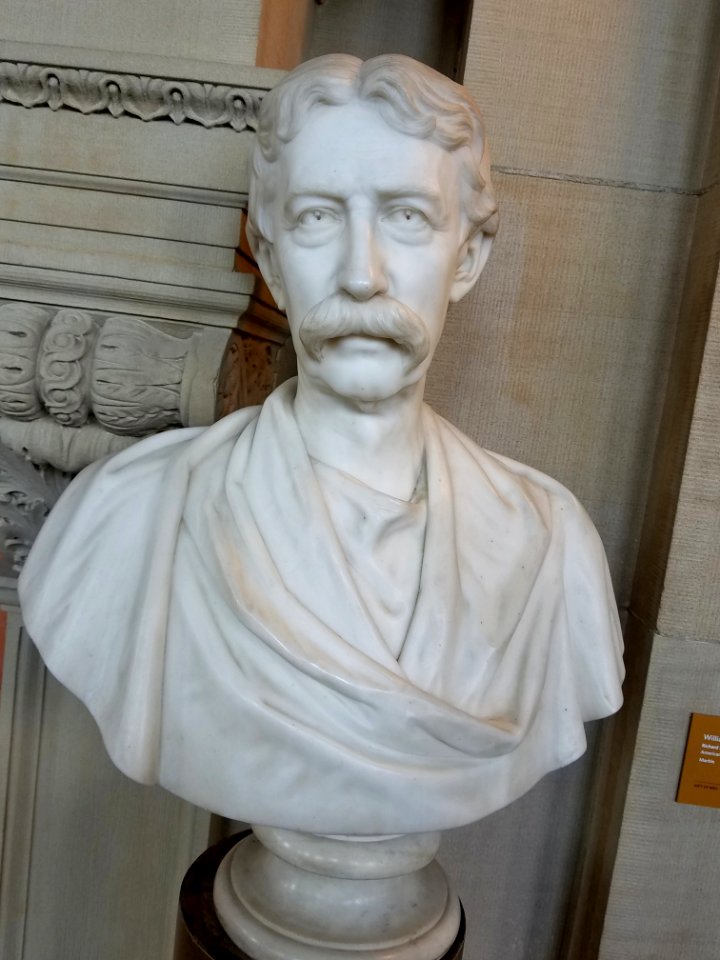 William Whitwell Greenough by Richard Saltonstall Greenough, 1889, marble - Boston Public Library - Boston, MA - 20180602 134338