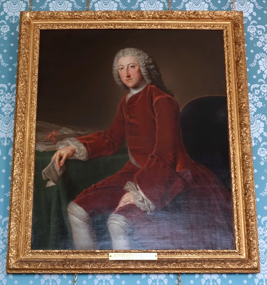 William Pitt, 1st Earl of Chatham, by William Hoare of Bath, 1754, photograph of the original painting - Stowe House - Buckinghamshire, England - DSC07116