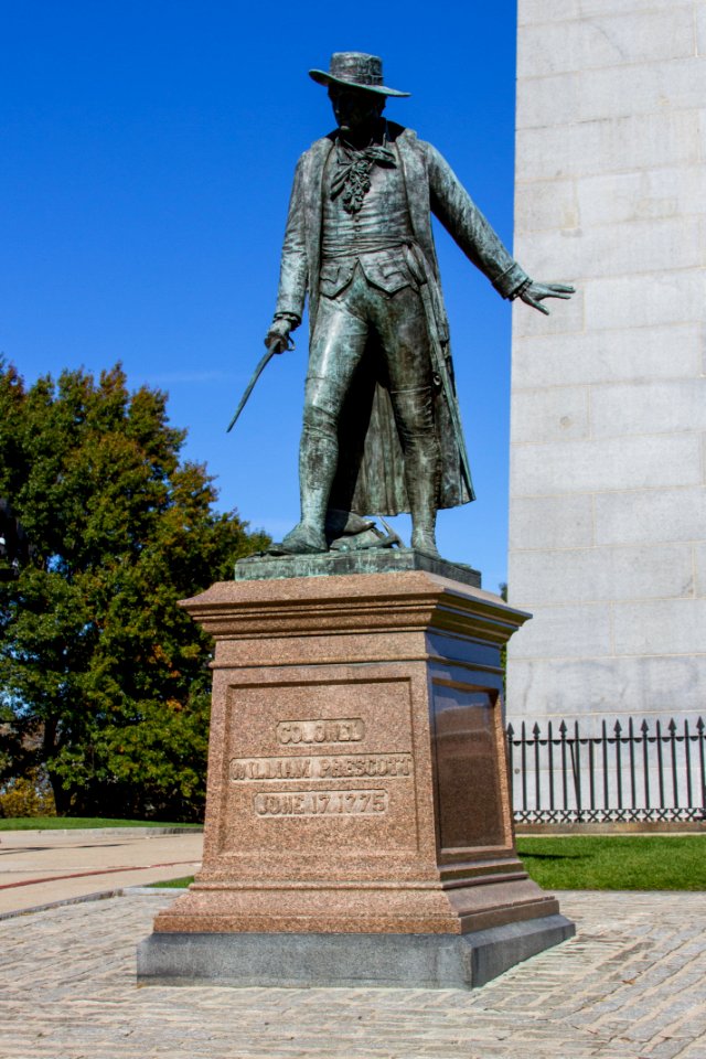 William Prescott Statue Bunker Hill