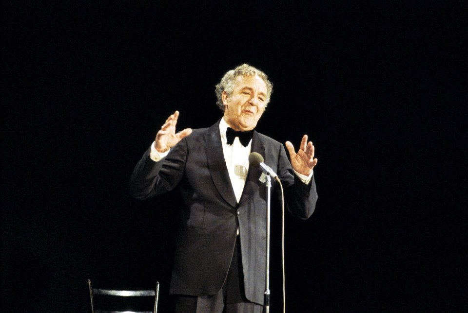 Wim Kan tijdens Oudejaarsconference 1979, Bestanddeelnr 253-8134