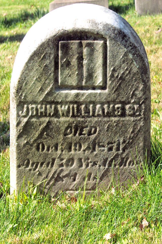 Williams (John Sr.), St. Clair Cemetery, 2015-10-06, 01