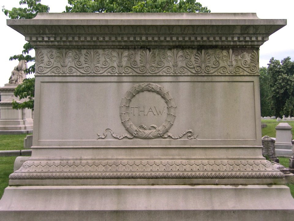 William Thaw Monument, Allegheny Cemetery, 2015-06-19, 02