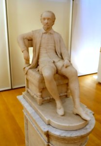 William Shakespeare, Seated, by William Wetmore Story, 1881, marble - Morgan Library & Museum - New York City - DSC06716