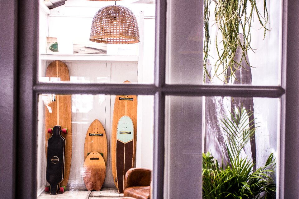Display skateboard wooden