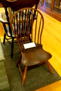 Windsor chair, c. 1850, wood - Old Colony History Museum - Taunton, Massachusetts - DSC03849