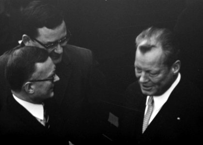 Willy Brandt (SPD) gekozen tot bondskanselier van West- Duitsland te Bonn. Willy, Bestanddeelnr 922-8899