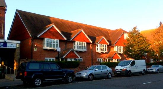 Williamson Cottage Homes, 21–35 Portland Road, Hove (September 2011) (2)