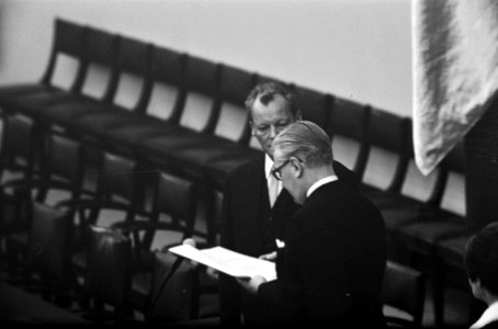 Willy Brandt (SPD) gekozen tot bondskanselier van West- Duitsland te Bonn. Willy, Bestanddeelnr 922-8900