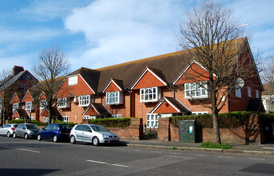 Williamson Cottage Homes, 21–35 Portland Road, Hove (March 2020) (2)