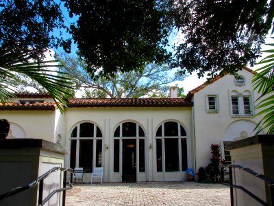 Williams House Fort Lauderdale Florida rear view from yard