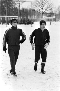 Willy van der Kuijlen (l) en Wietse Veenstra, Bestanddeelnr 924-3344
