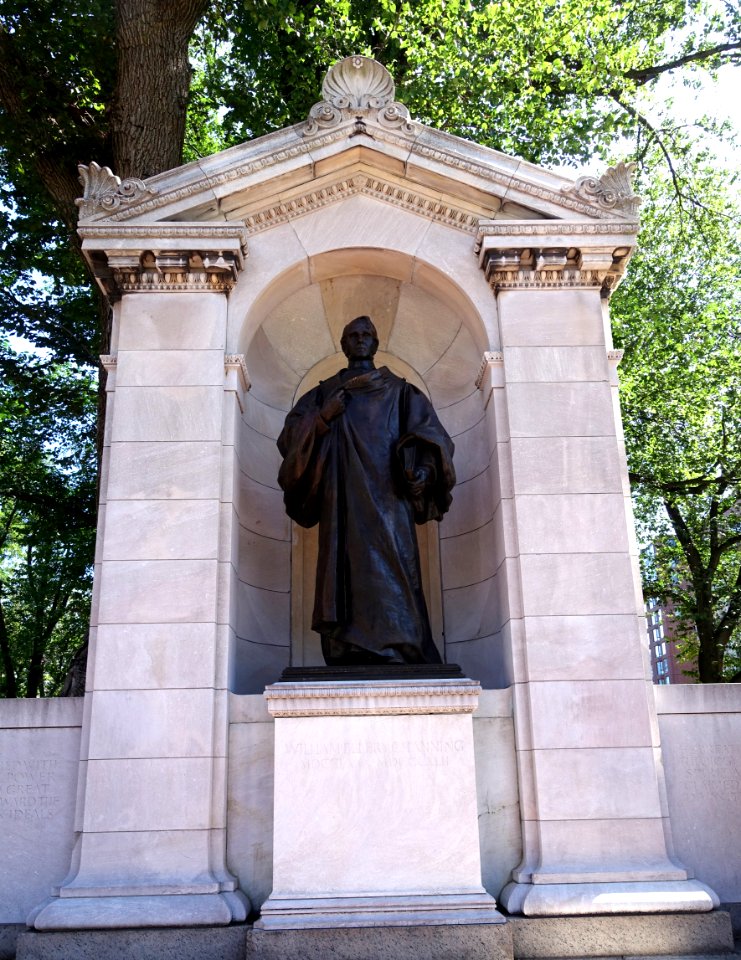 William Ellery Channing statue by Herbert Adams - Boston Public Garden - Boston, MA - DSC08120