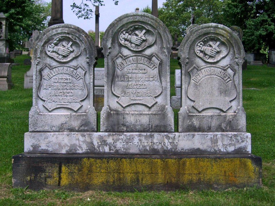 William, Hannah, and Dennis Barrett Monument, St. Mary’s Cemetery, 2015-07-03, 01