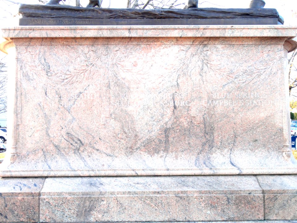 William Franklin Draper by Daniel Chester French, detail - Milford, Massachusetts - DSC02879
