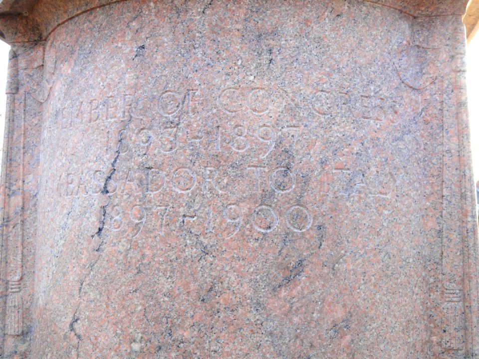 William Franklin Draper by Daniel Chester French, detail - Milford, Massachusetts - DSC02880